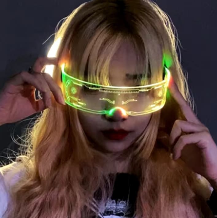 GAFAS LED DE 7 COLORES 4 MODOS DIFERENTES