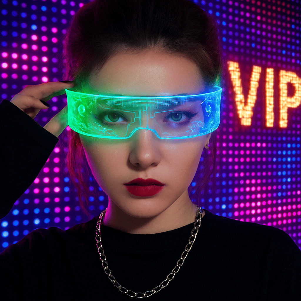 GAFAS LED DE 7 COLORES 4 MODOS DIFERENTES