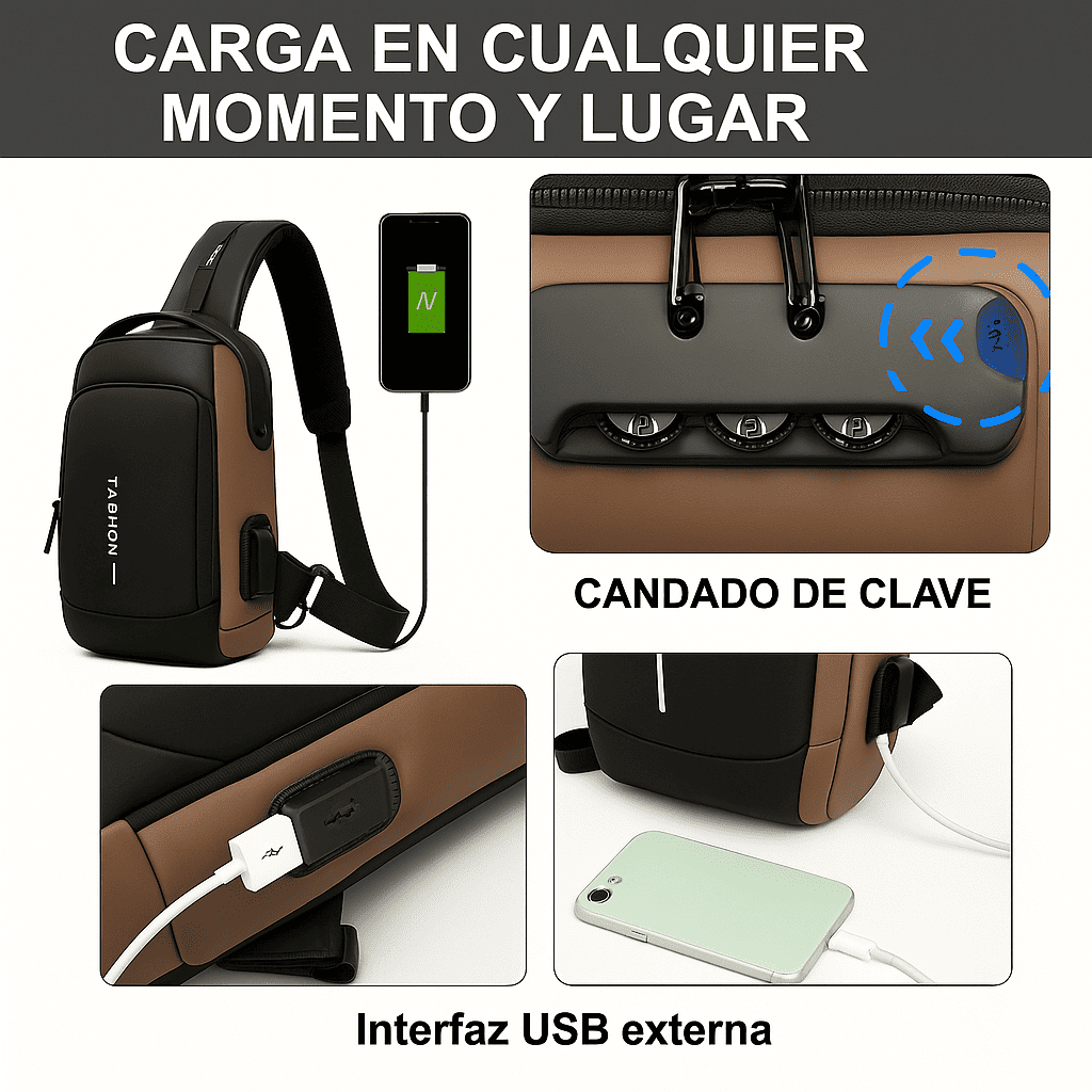 BOLSO/ CANGURO ANTIRROBO MULTIFUNCIONAL