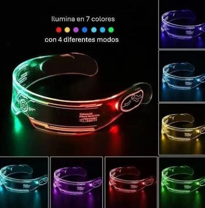GAFAS LED  DE 7 COLORES  4  MODOS DIFERENTES