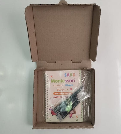 KIT CUADERNOS  MAGICOS  CALIGRAFIA EN  ALTO RELIEVE  x 4  MODULOS  Y 10 MINAS